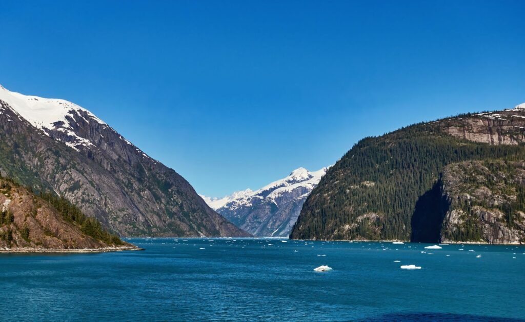 Fjord along Alaska's Inside Passage cruise route